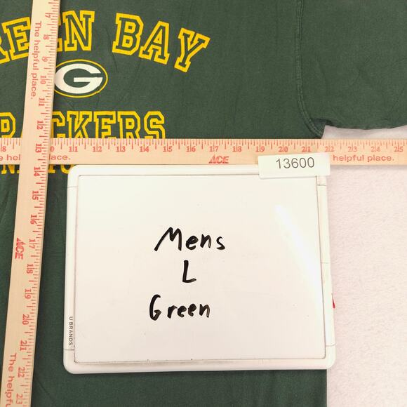 NFL Green Bay Packers Crew Neck Graphic Football Shirt Mens Size Large L Green - Picture 7 of 9